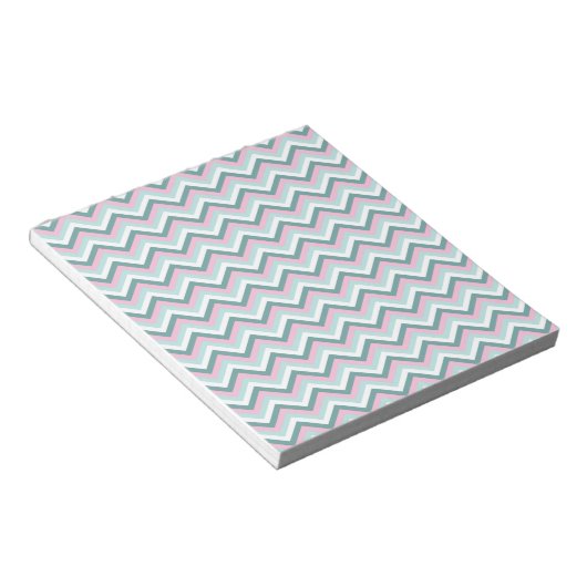 Bloc-note Motif Ocean Mist Chevron (Incliné)