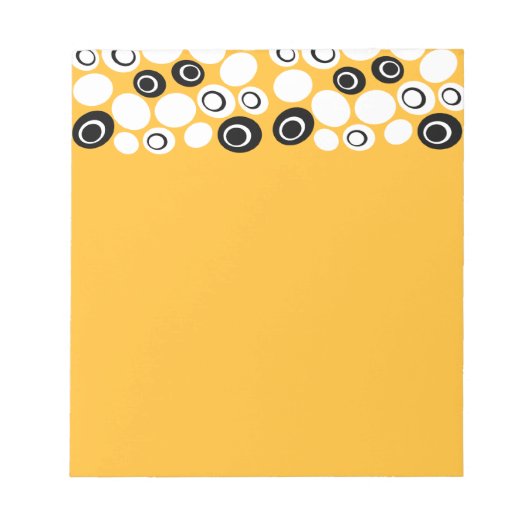Bloc-note Motif Ovals rétro (Devant)