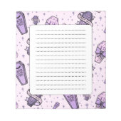 Bloc-note Motif Pastel Goth Coffins (Devant)