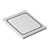 Bloc-note Motif patchwork gris (Incliné)