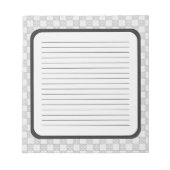 Bloc-note Motif patchwork gris (Devant)