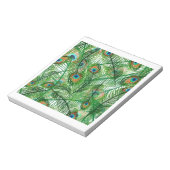 Bloc-note Motif Peacock plumes (Tourné)