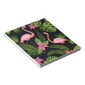 Bloc-note Motif Peacock rose avec carte postale (Incliné)
