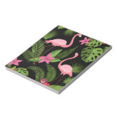 Bloc-note Motif Peacock rose avec carte postale (Tourné)