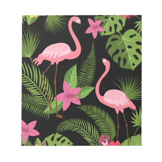 Bloc-note Motif Peacock rose avec carte postale (Devant)