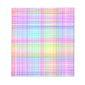 Bloc-note Motif Plaid coloré (Devant)