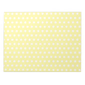 Bloc-note Motif pois jaune. Spotty. (Devant)
