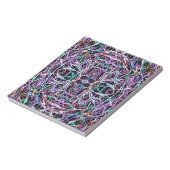 Bloc-note Motif psychédélique en rose (Tourné)