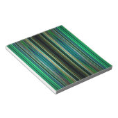 Bloc-note Motif rayé vert et noir (Incliné)