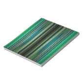 Bloc-note Motif rayé vert et noir (Tourné)