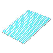 Bloc-note Motif Rayures Bleu Blanc (Incliné)