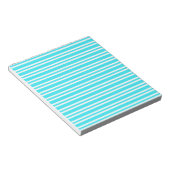 Bloc-note Motif Rayures Bleu Blanc (Incliné)