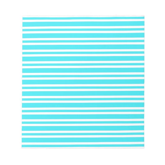 Bloc-note Motif Rayures Bleu Blanc (Devant)