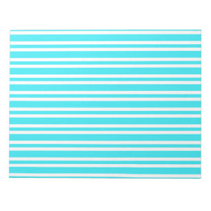 Bloc-note Motif Rayures Bleu Blanc