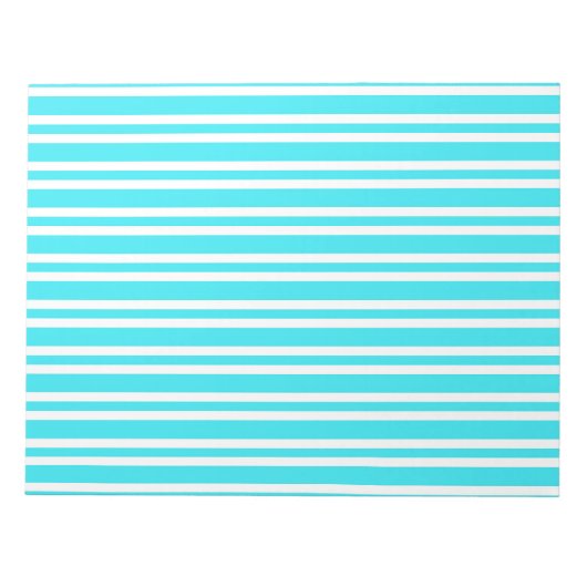 Bloc-note Motif Rayures Bleu Blanc (Devant)