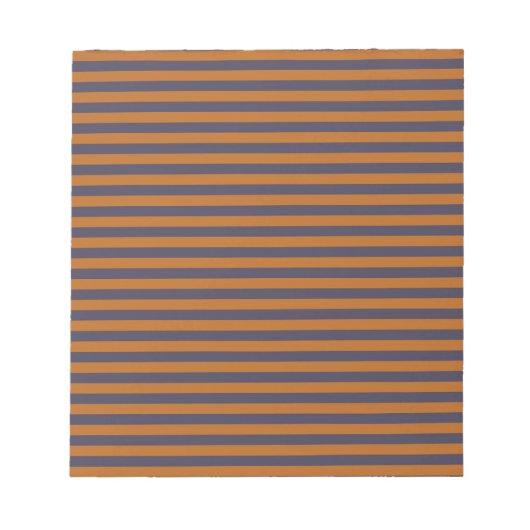Bloc-note Motif Rayures Orange Violet (Devant)