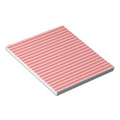Bloc-note Motif Rayures Rose Rouge (Incliné)