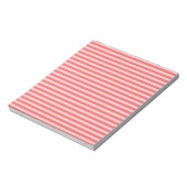 Bloc-note Motif Rayures Rose Rouge (Tourné)