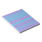 Bloc-note Motif Rayures Rose Violet Bleu (Incliné)