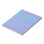 Bloc-note Motif Rayures Rose Violet Bleu (Tourné)
