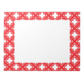 Bloc-note Motif Red Quatrefoil (Devant)