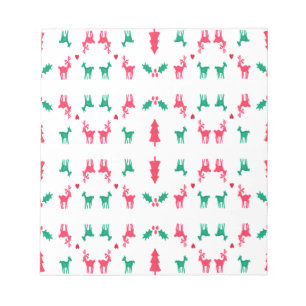 BLOC-NOTE MOTIF REINDEER