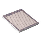 Bloc-note Motif rétro violet et rose (Incliné)