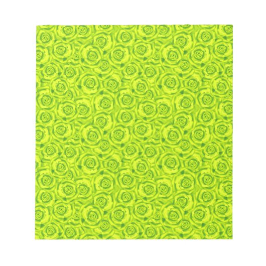 Bloc-note motif rose fleuri Abstrait (Devant)