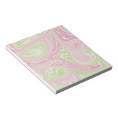 Bloc-note Motif rose vert à bille liquide (Incliné)