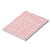 Bloc-note Motif rouge rose élégant et fonctionnel (Tourné)