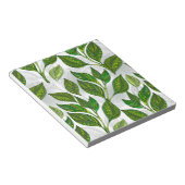 Bloc-note Motif sans couture avec Feuilles de thé vert (Incliné)