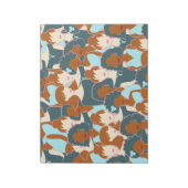 Bloc-note Motif sans couture avec filles noires et blanches (Tourné)