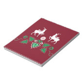 Bloc-note Motif sans couture de Noël (Tourné)