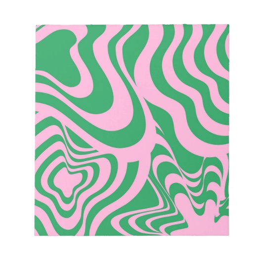 Bloc-note Motif Super Y2K rétro-tordu coloré (Devant)