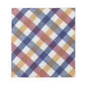 Bloc-note Motif Tartan multicolore (Devant)