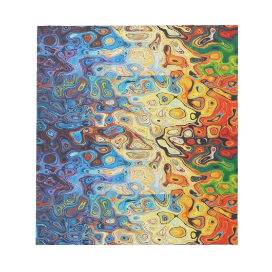 Bloc-note motif texturé Abstrait (Devant)