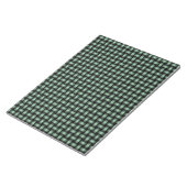Bloc-note Motif Tissé Vert Noir (Incliné)