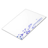 Bloc-note Motif Triangle Bleu Unique (Incliné)