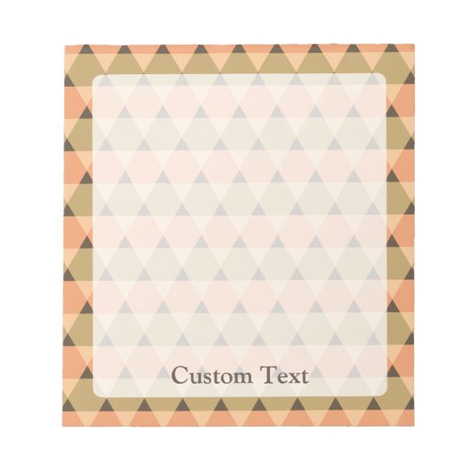 Bloc-note Motif triangles (Devant)