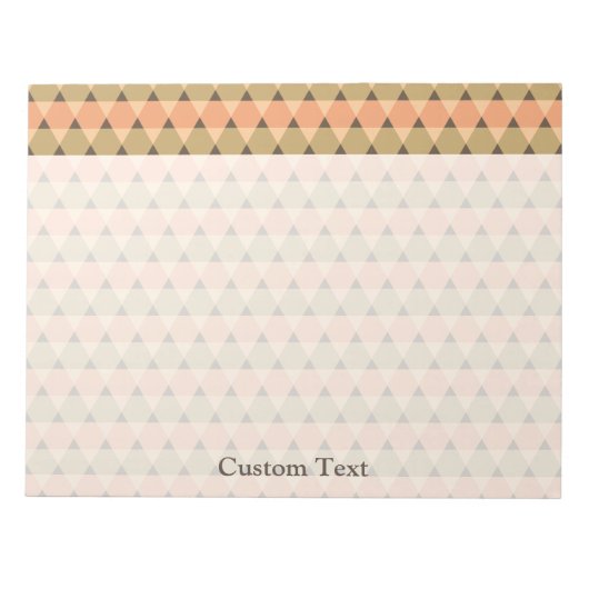 Bloc-note Motif triangles (Devant)