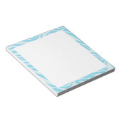 Bloc-note Motif Zèbre Bleu (Incliné)