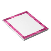 Bloc-note Motif zigzag en nuances de rose (Incliné)