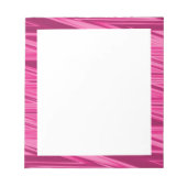 Bloc-note Motif zigzag en nuances de rose (Devant)