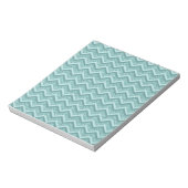 Bloc-note Motif ZigZag Parties scintillant Turquoise (Tourné)