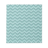 Bloc-note Motif ZigZag Parties scintillant Turquoise (Devant)
