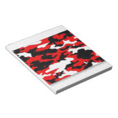 Bloc-note Motifs camouflage rouge (Incliné)