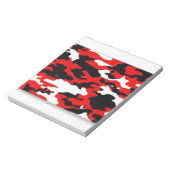 Bloc-note Motifs camouflage rouge (Tourné)