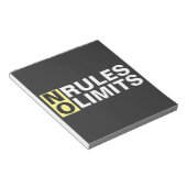 Bloc-note Motivation Pas De Règles Pas De Limites (Incliné)