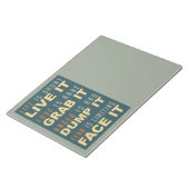 Bloc-note Motivational Life Advice notepad (Incliné)