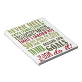 Bloc-note Motivationnel : Ne jamais cesser (Incliné)